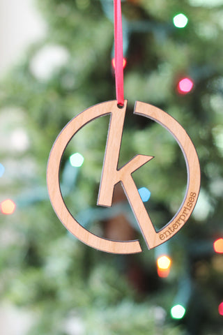 wooden customized ornament 
