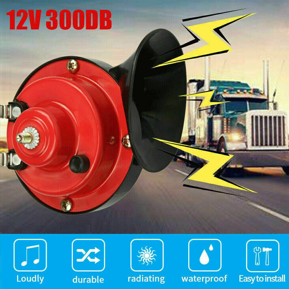 12V 300DB Super Loud Train Horn Waterproof for Motorcycle Car Truck SUV  Boat USA