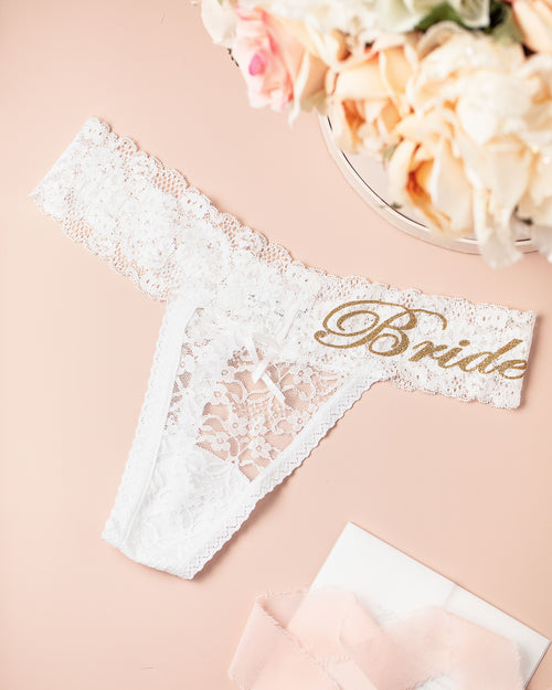 Personalized Bridal Thong – Classy Bride