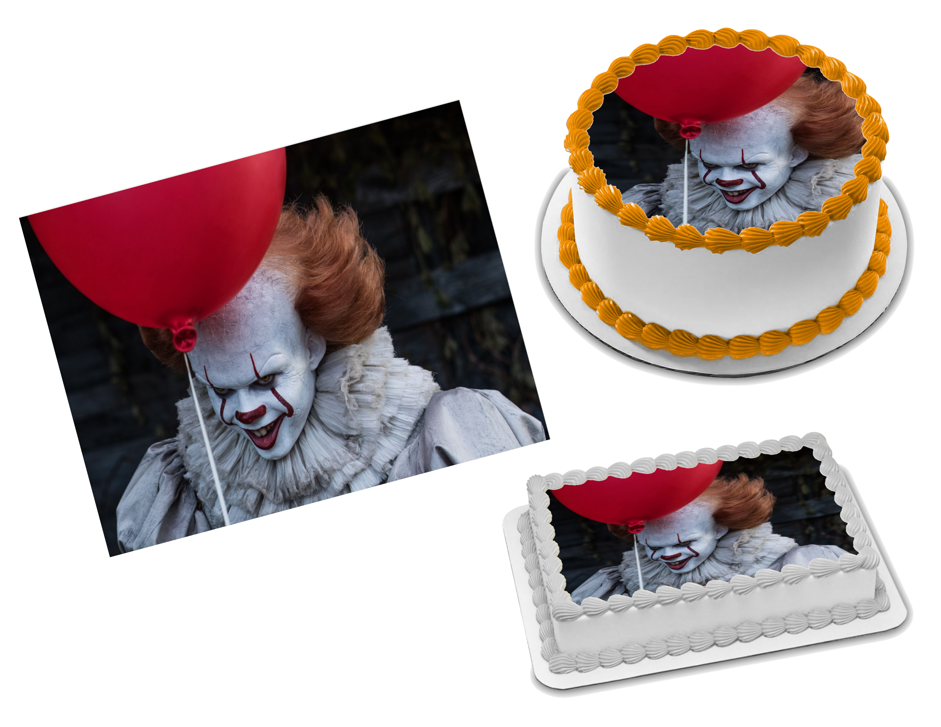 Acrylic IT Pennywise Come Home Cake Topper Party Decoration for Wedding  Anniversary Birthday Graduation - Walmart.com