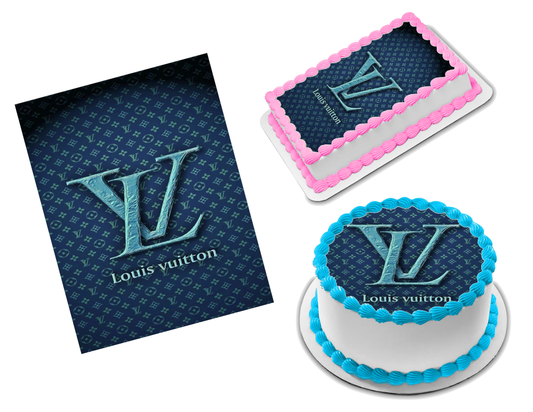 Gucci Chanel LV Designer Logo Pre-cut Edible Icing Cupcake or Cookie Toppers