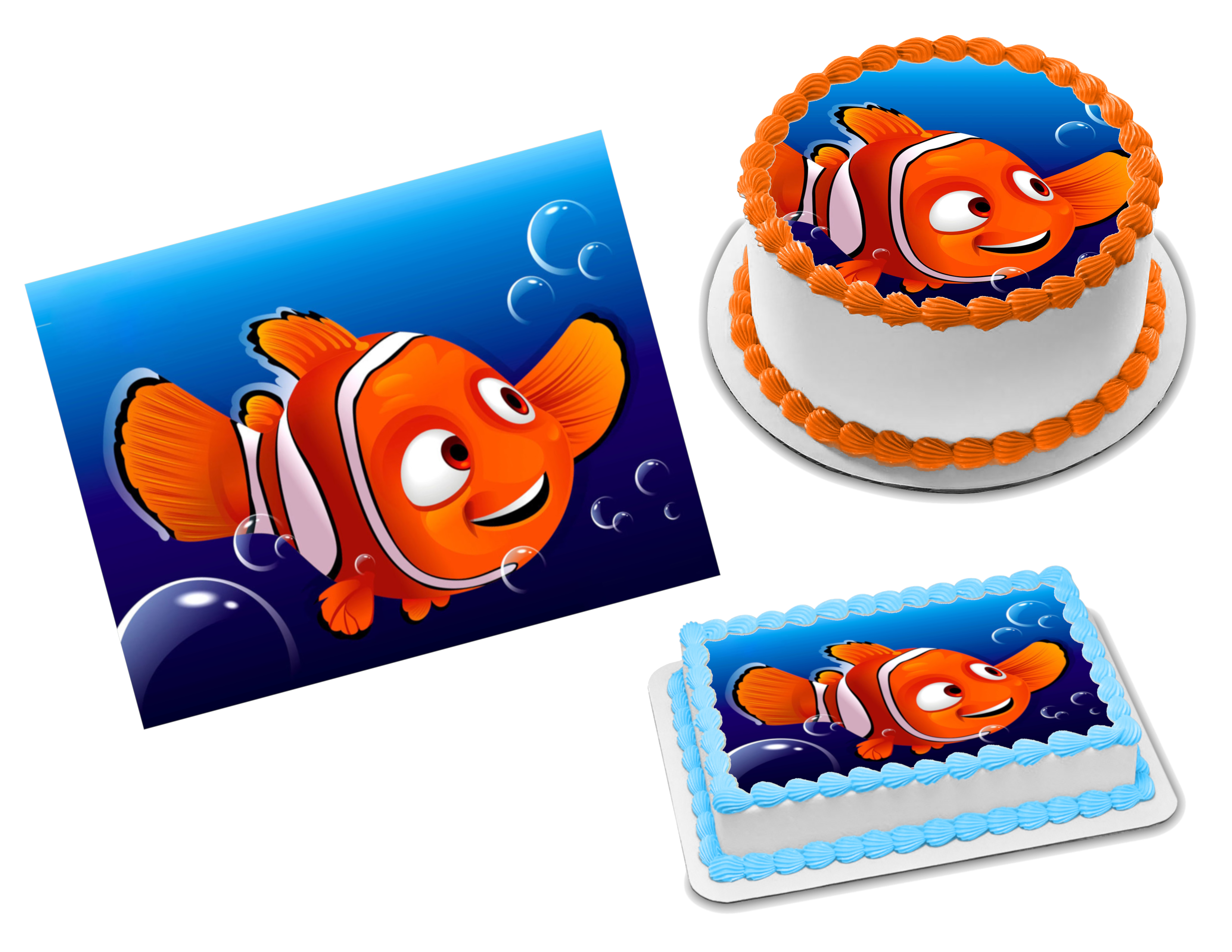 FINDING NEMO Party Edible Cake topper image | eBay