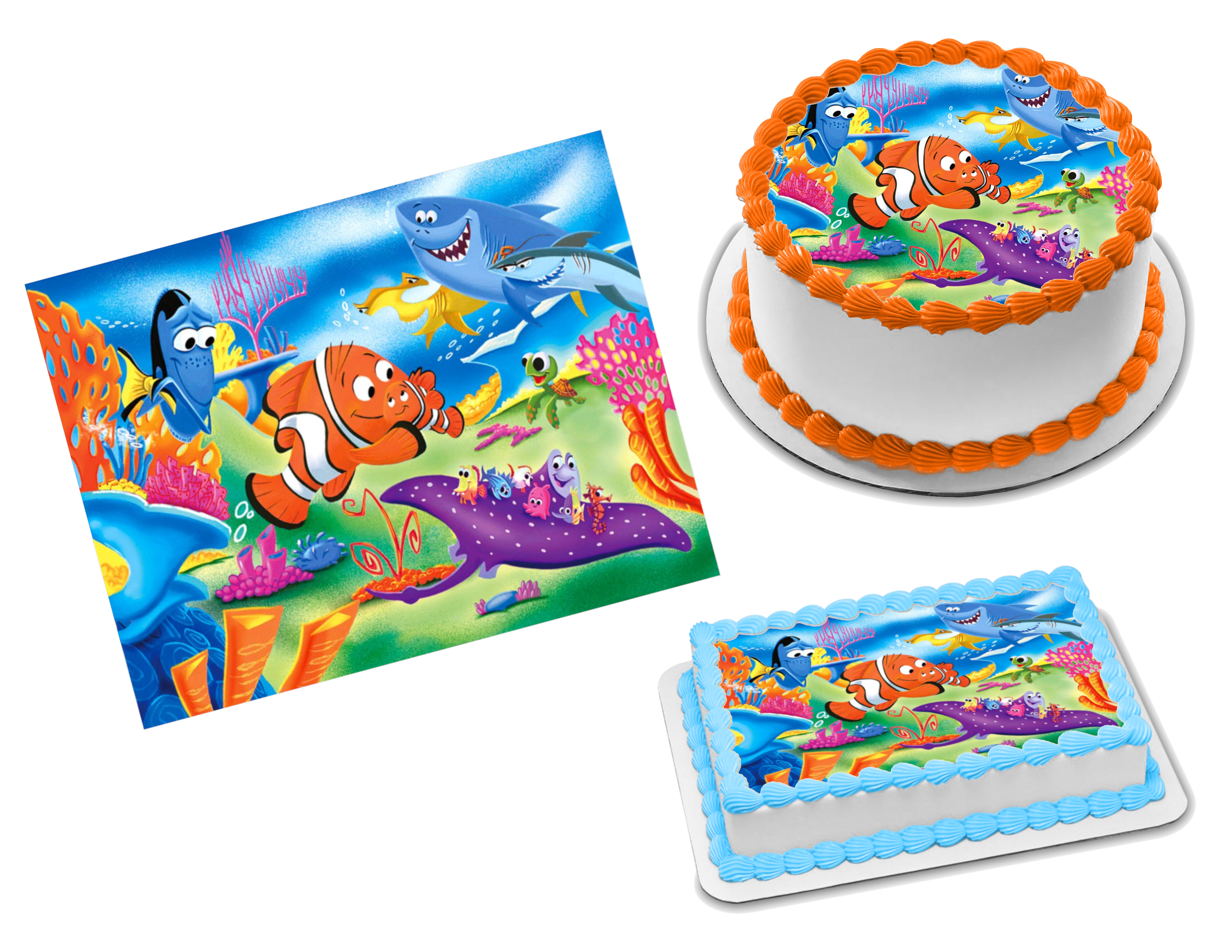 Finding Nemo Edible Cake Image Cake Topper – Cakes For Cures