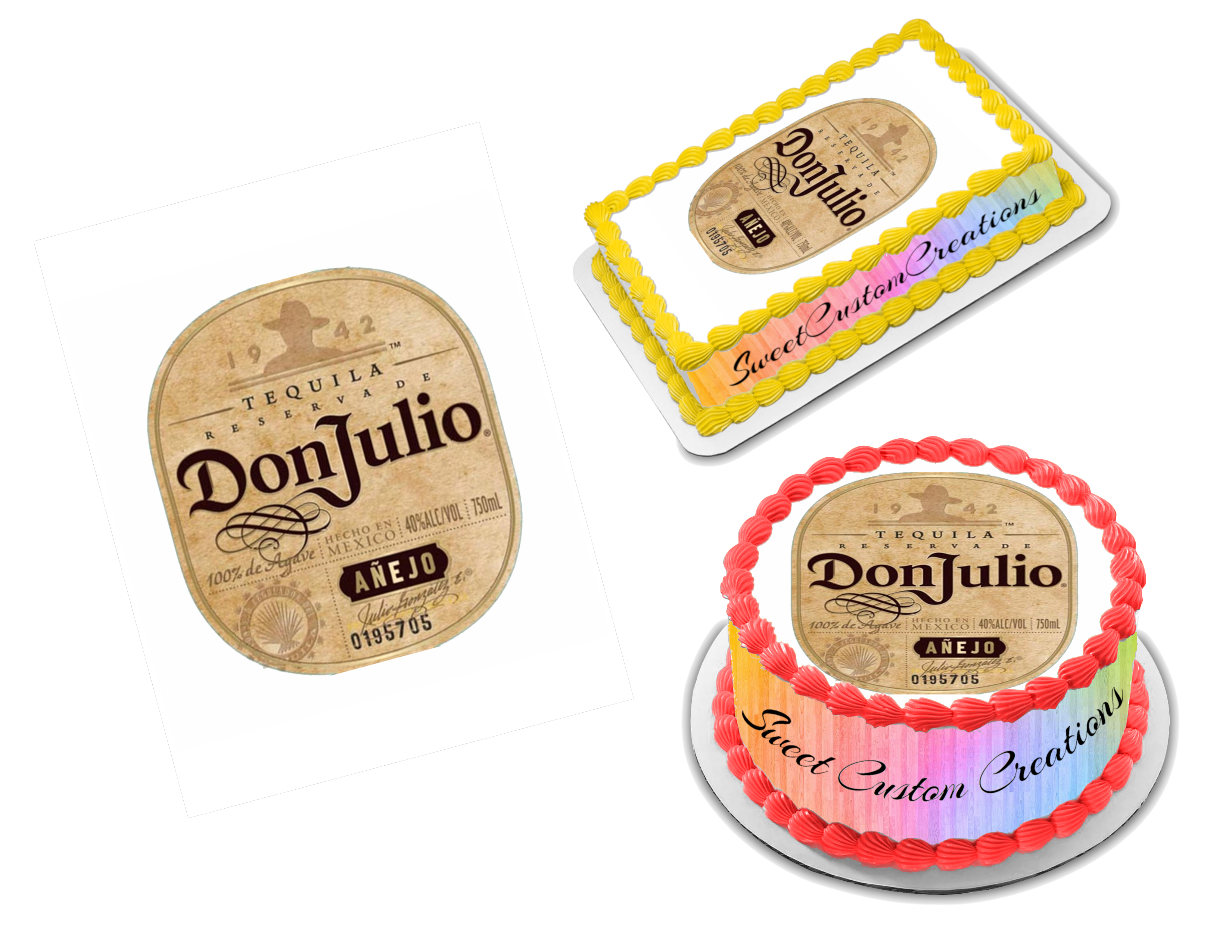 Don Julio Anejo Edible Image Frosting Sheet #3 Topper (70+ sizes) – Sweet  Custom Creations