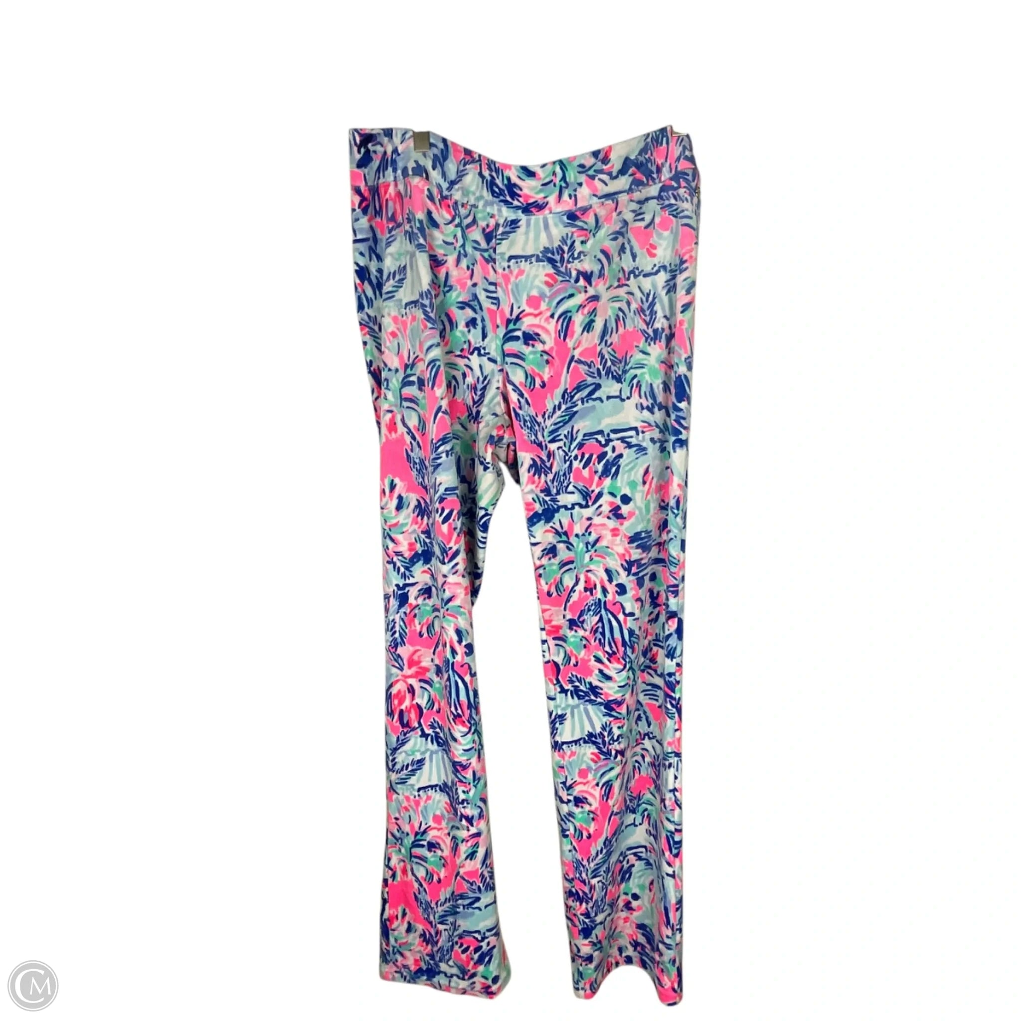 Pants Designer By Lilly Pulitzer In Blue & Pink, Size: Xl