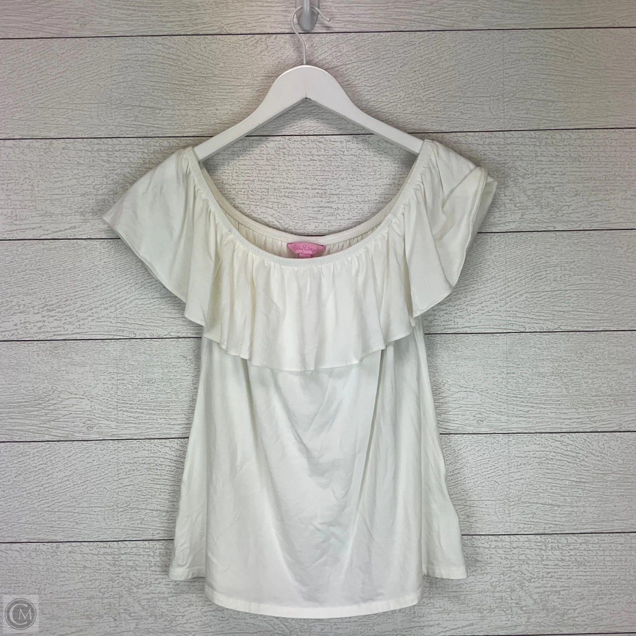 Top Sleeveless Designer By Lilly Pulitzer In White, Size: S