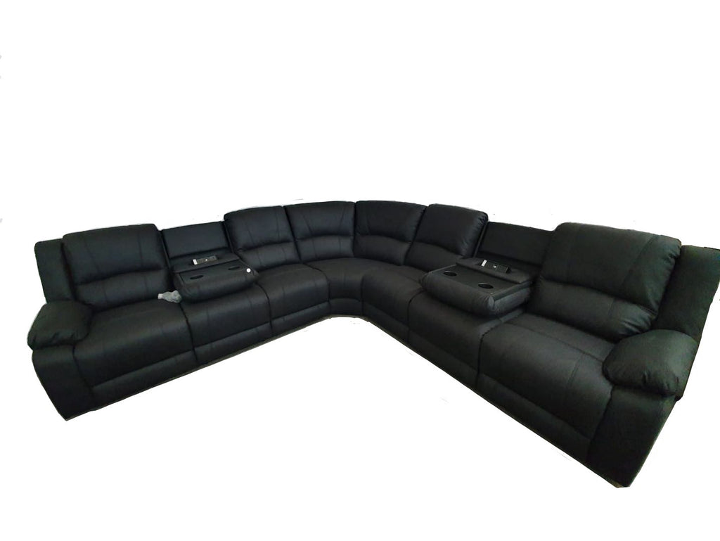 7 seater modular lounge with recliner