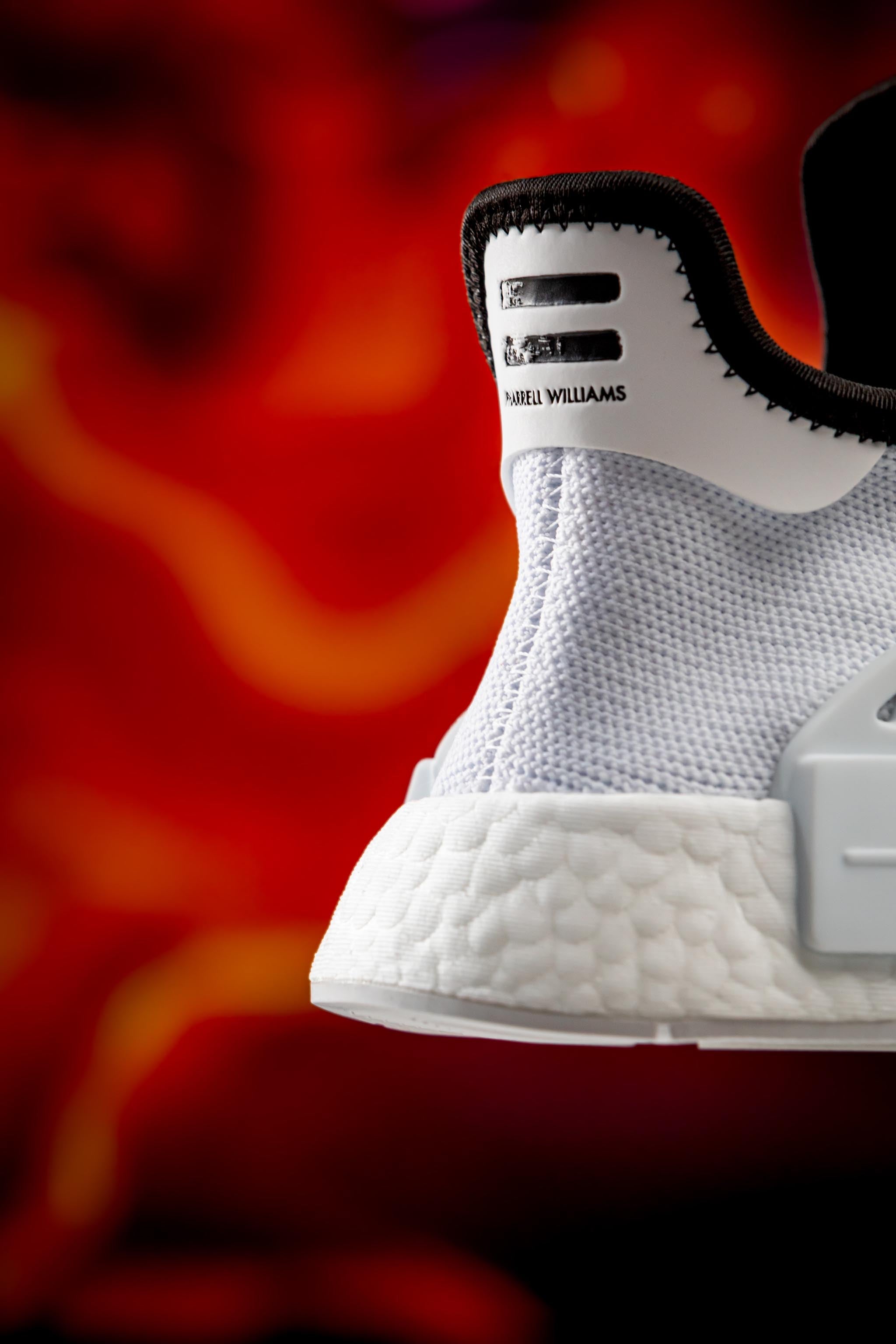 Adidas Originals Pharrell Williams NMD Hu White Heel Detail 1