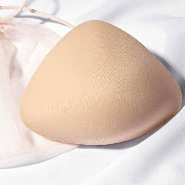 Semi-Full Triangle Silicone Mastectomy Swim/Athletic Breast Form, Clear  Transparent #380