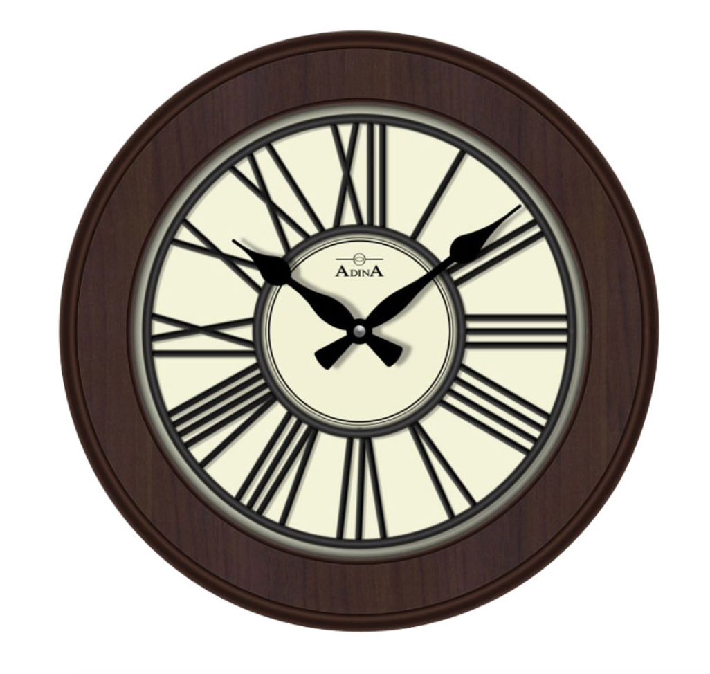 Adina Timber Wall Clock Buderim Jewellers