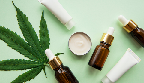 A variety of different CBD topicals and oils designs to support skin health and recovery.