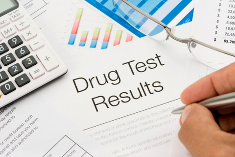 A photo of Drug Test Results documents