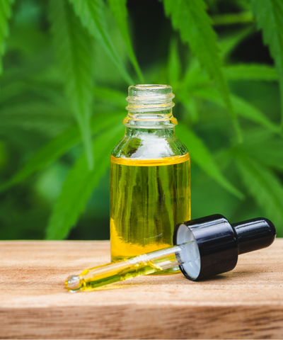 A Delta-8 tincture, one of the most common dosing styles found for all cannabinoid products. 