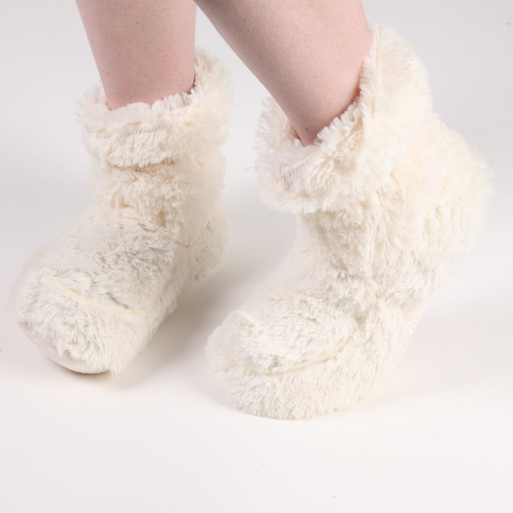 heatable cozy plush boots