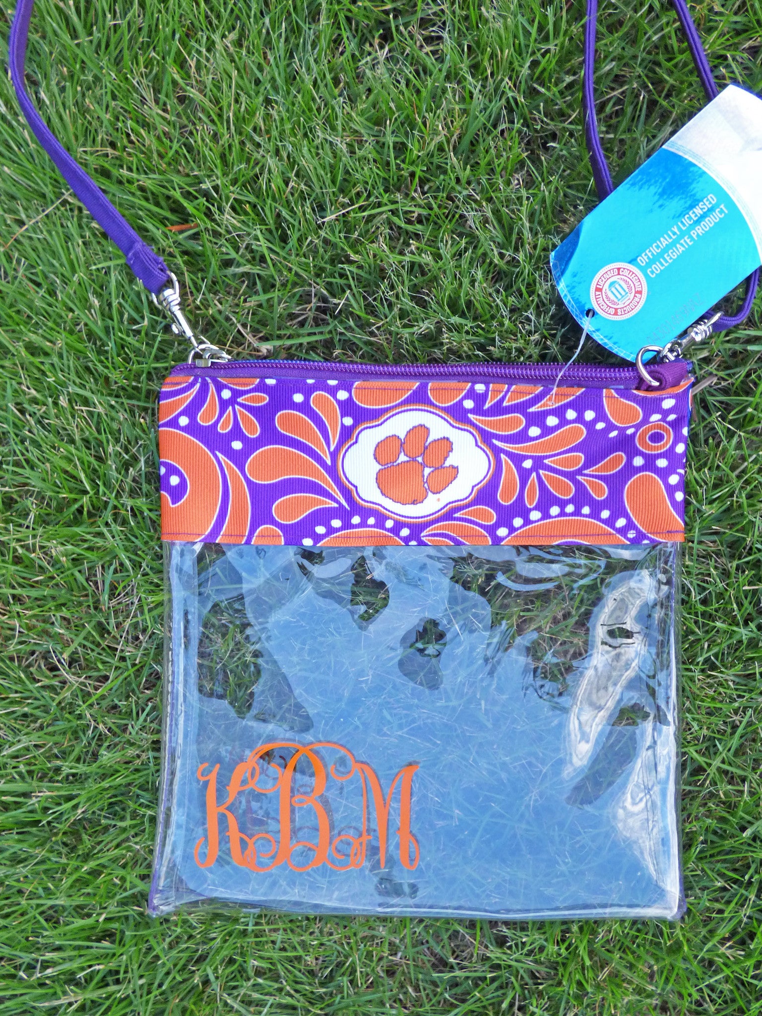 Clemson Clear Crossbody Gameday Purse The Clemson Girl Shop