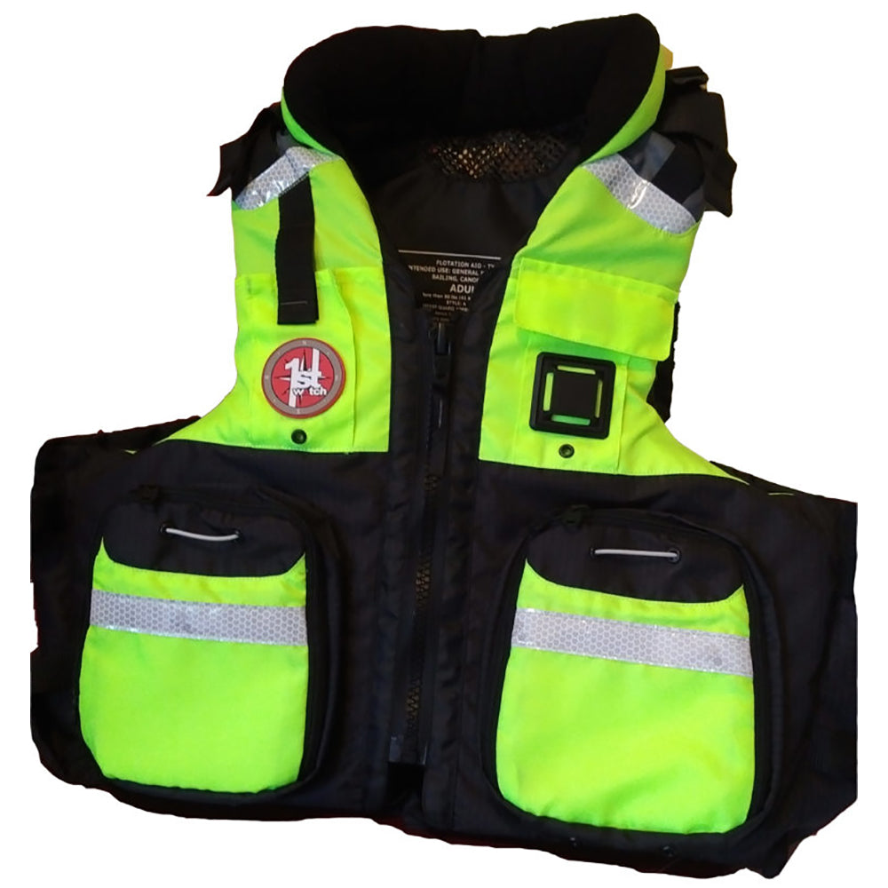 First Watch AV-800 Four Pocket Flotation Vest - Hi-Vis Yellow - Small -  Sportfish Outfitters