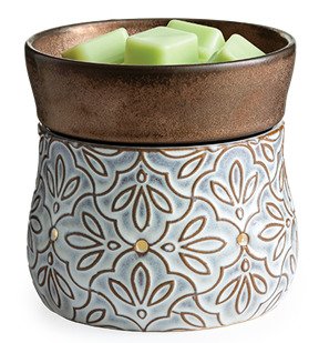 Candle Warmers: Bronze Floral 2-in-1 Deluxe