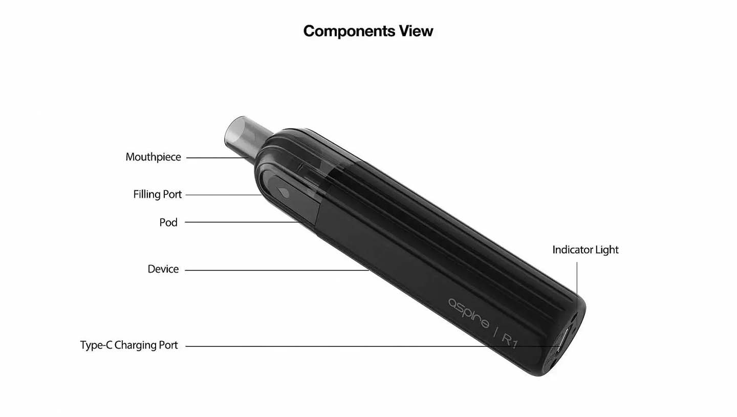 One Up R1 Rechargeable Disposable Vape Kit by Aspire Compents