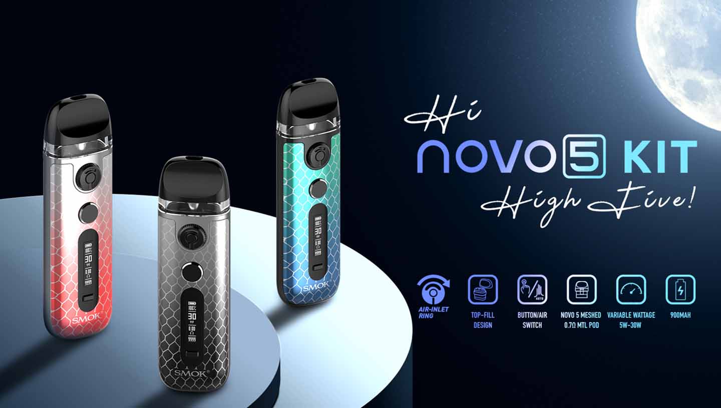 smok novo 5 features