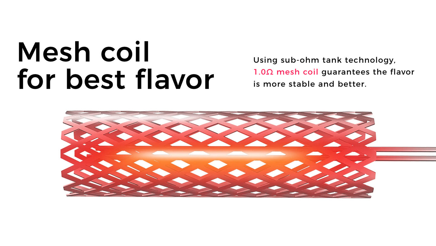 mesh coil for great flavour