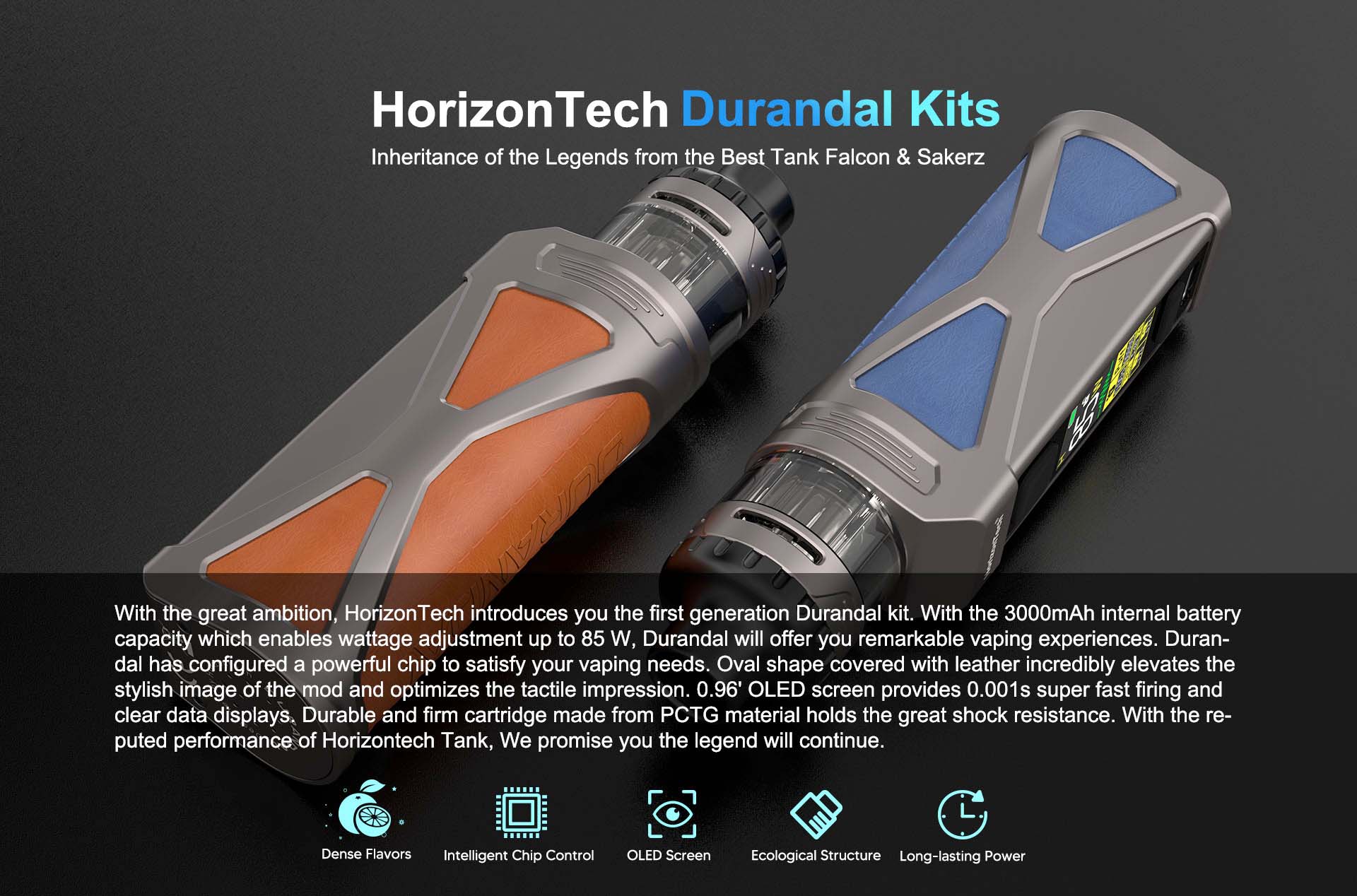 Durandal Vape Pod Kit by Horizontech Banner