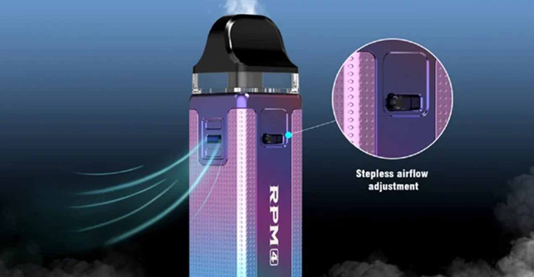 RPM 4 Vape Pod Kit by Smok Airflow