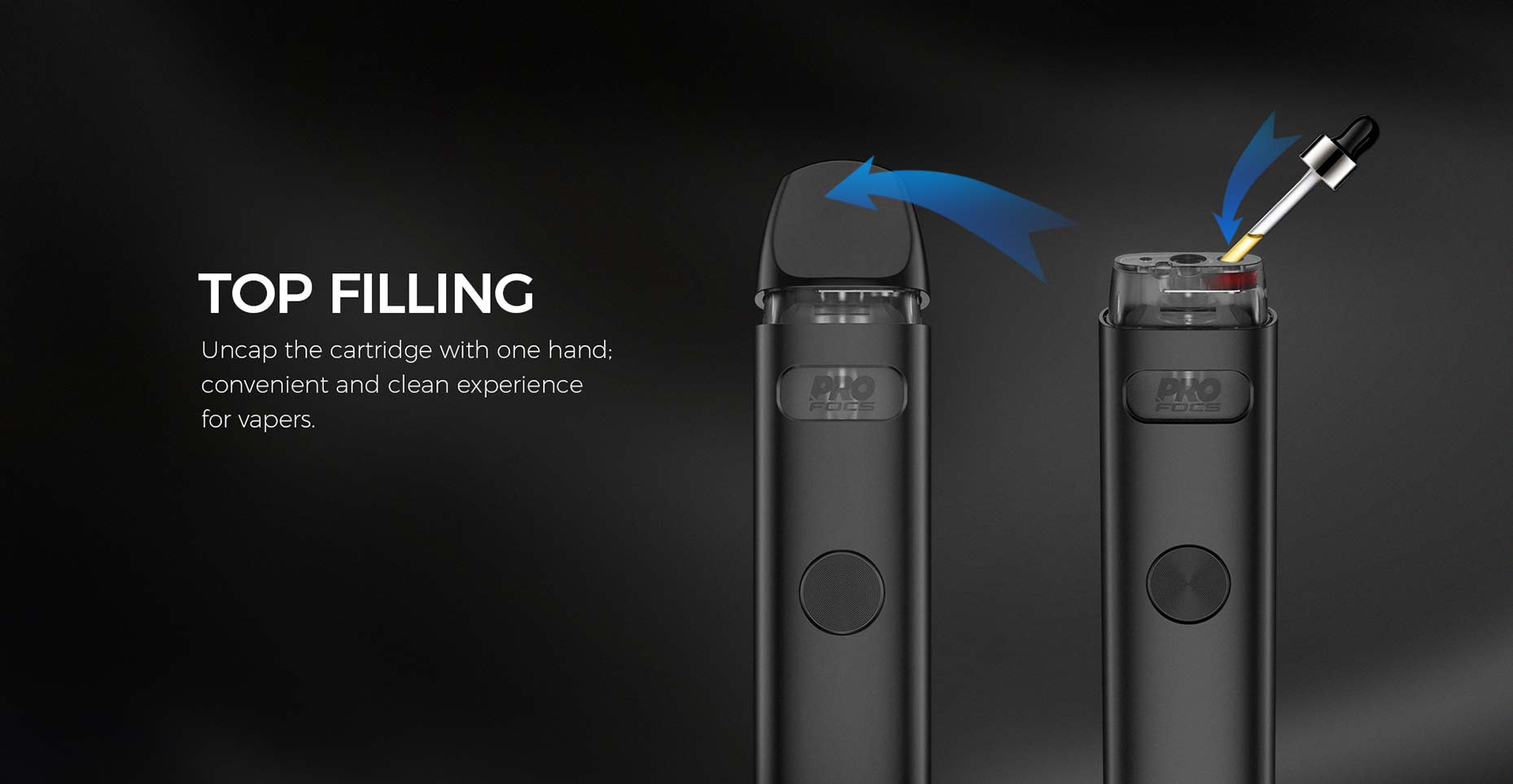 Caliburn A2 Vape Pod Kit by Uwell Filling