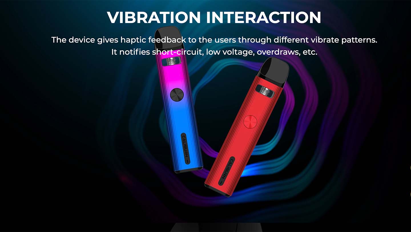 Caliburn G2 Vape Pod Kit by Uwell Vibration