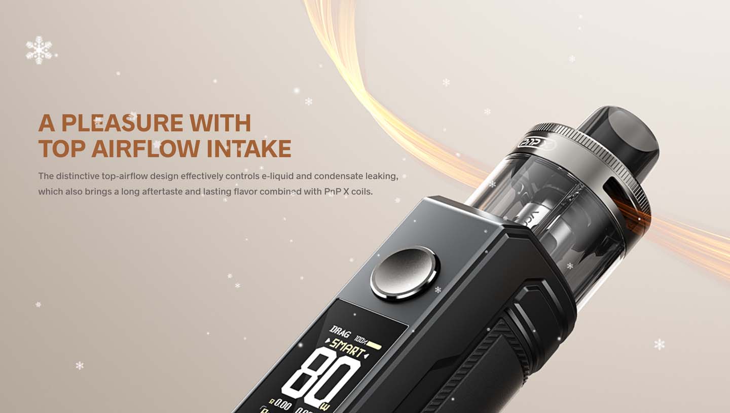 voopoo drag x 2 pod mod kit top airflow intake