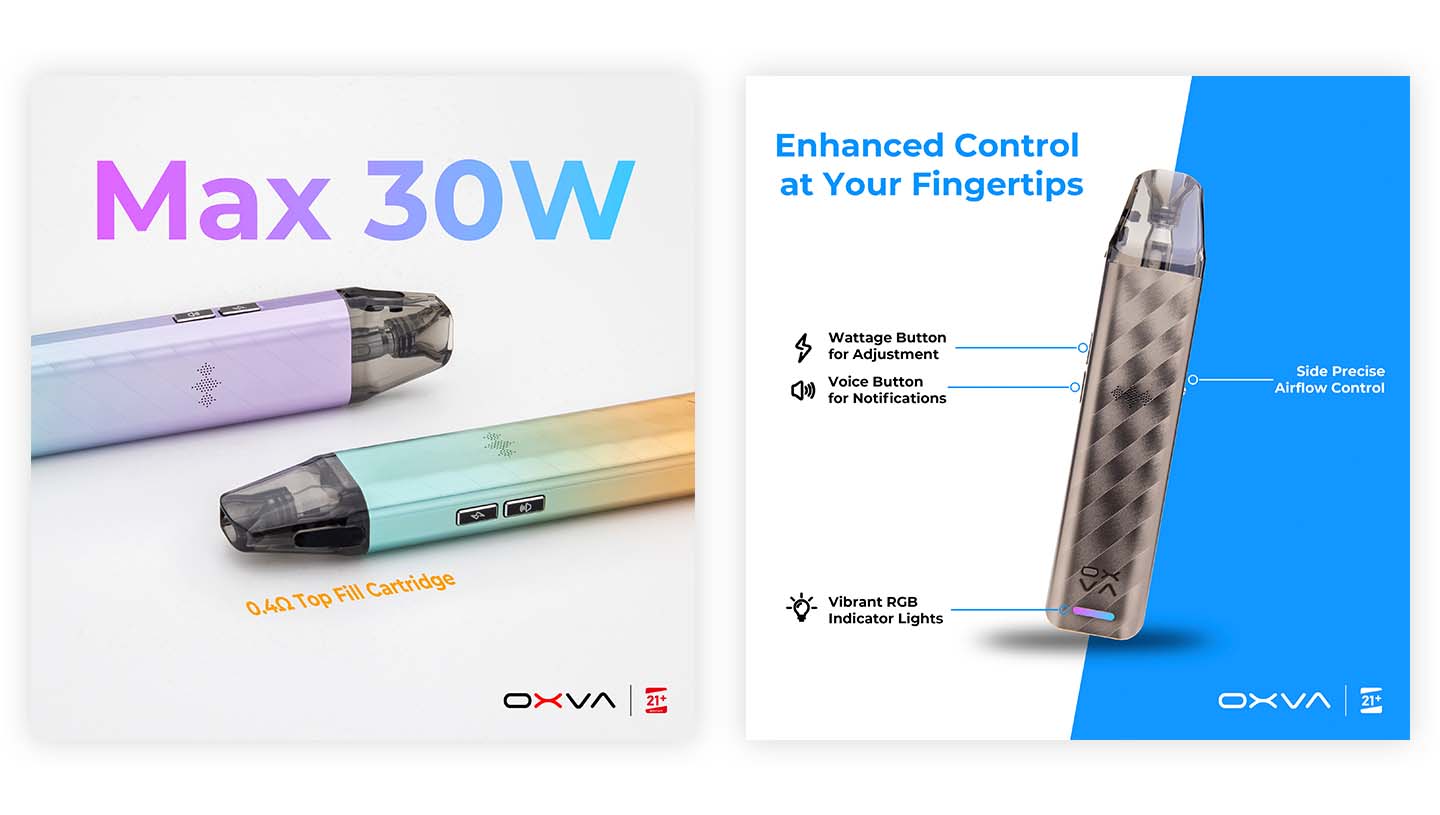 OXVA Xlim SE 2 Pod Kit Device Features
