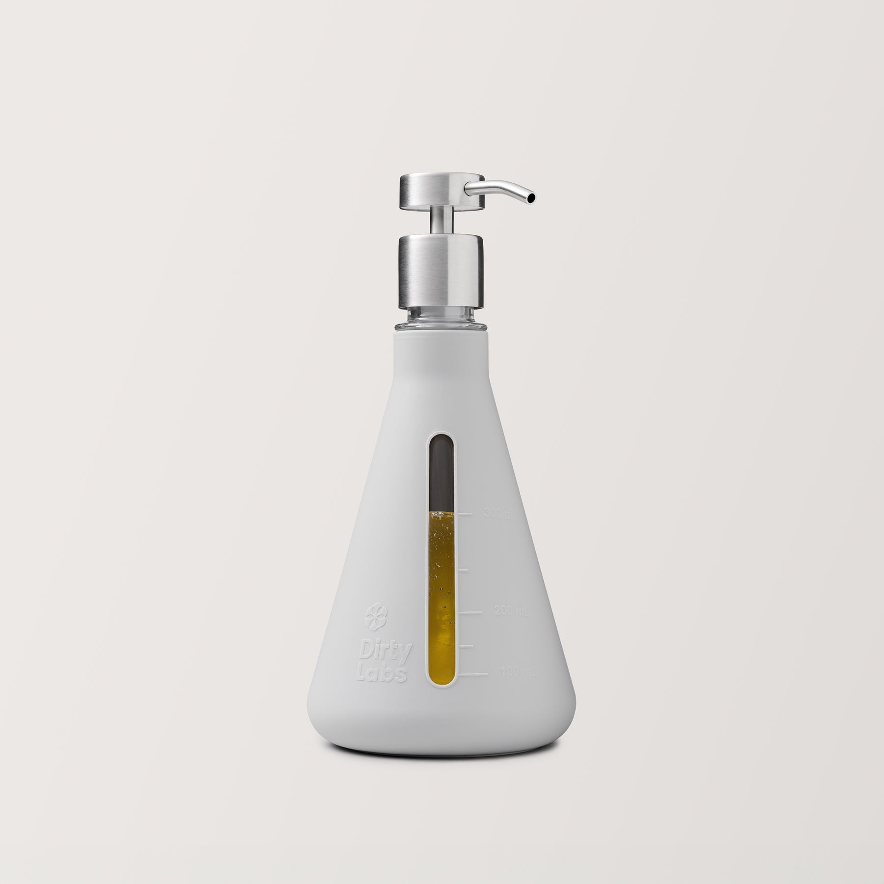 Reusable Erlenmeyer Glass Dispenser + Pump