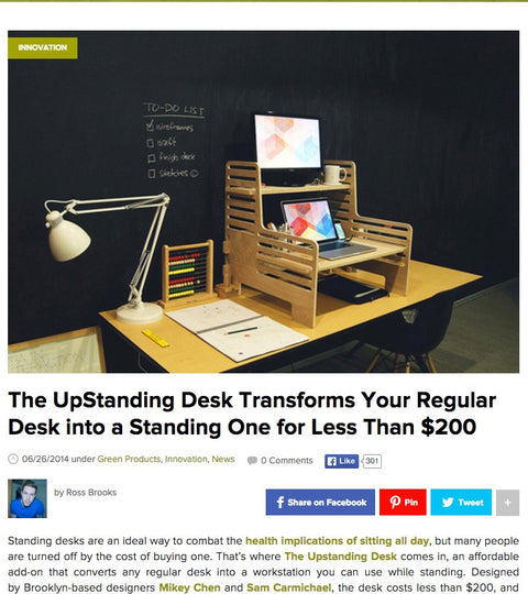 In The Media The Upstanding Desk