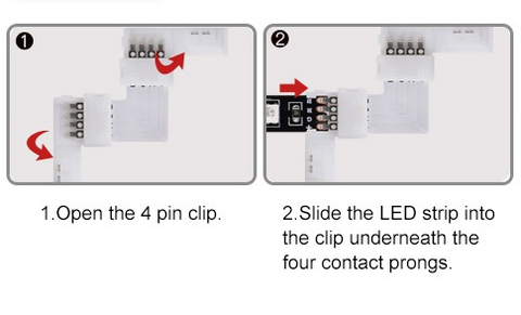 l shape connector