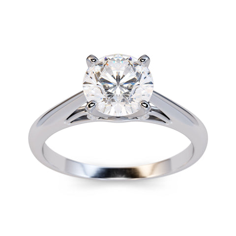 Diamond Engagement Ring / 1.00 ct. Diamond Solitaire Engagement Ring / Lab Grown Diamond Ring / Ethically Sourced Ring / Diamond Bridal Ring