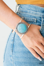 Load image into Gallery viewer, Cuff Bracelet RODEO Rage - Blue Paparazzi Accessories Love, Peace, &amp; Bling 5.00
