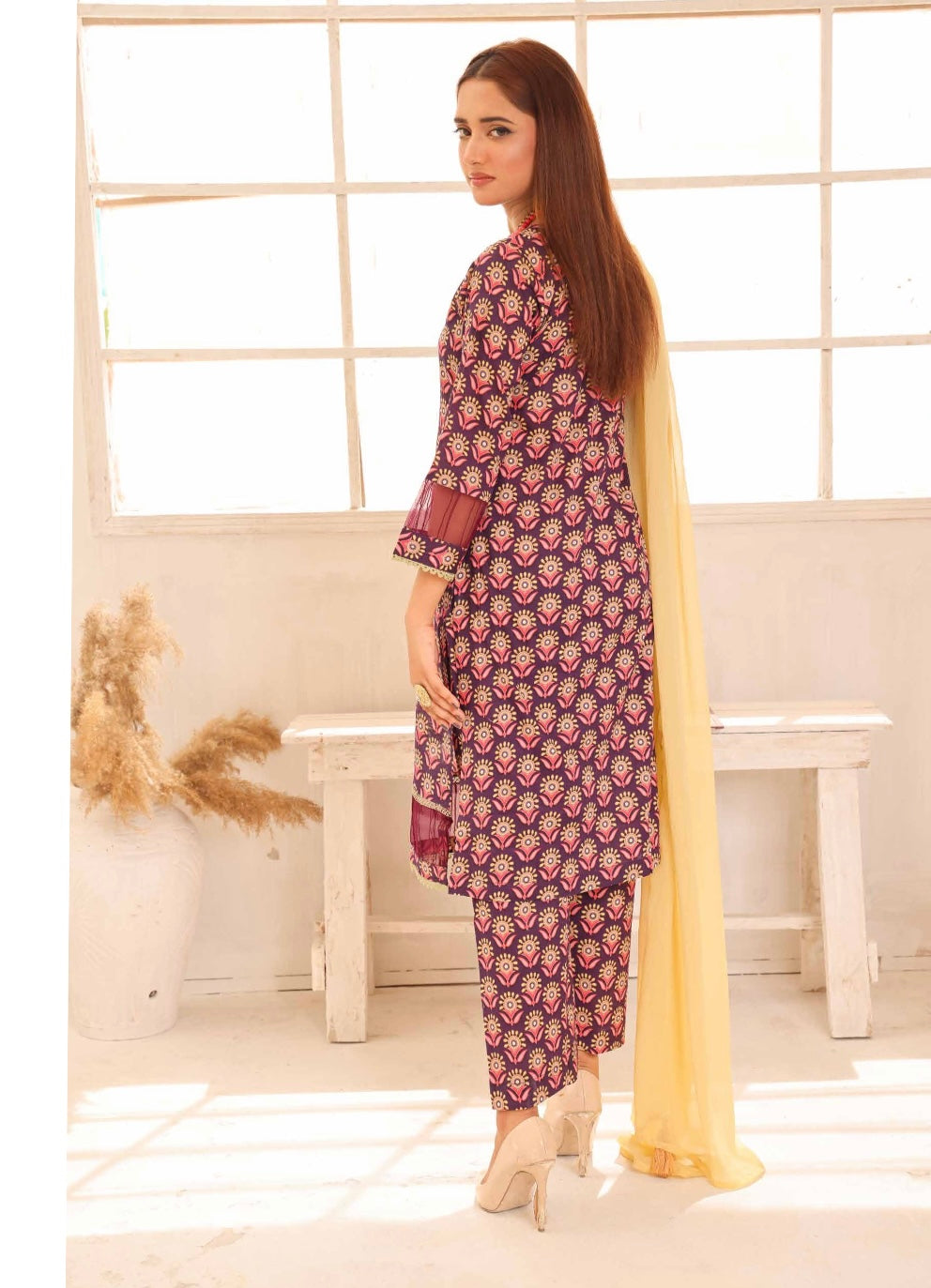 I ❤️ SIMRANS | Lawn 3pc Readymade | SM514