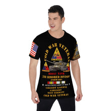 Load image into Gallery viewer, All-Over Print Men&#39;s O-Neck T-Shirt - Cold War Vet - 2nd Armored Division - Garlstedt, Germany - M60A1 Tank
