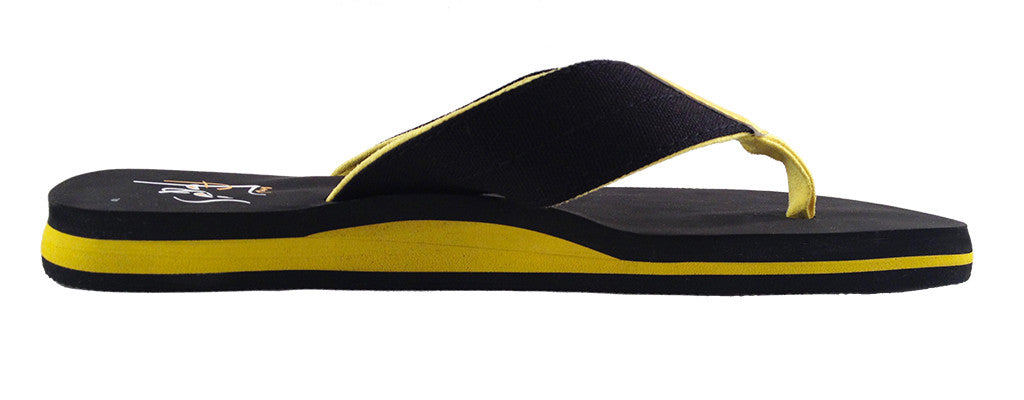 yellow flip flops