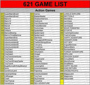 nes classic 600 games list