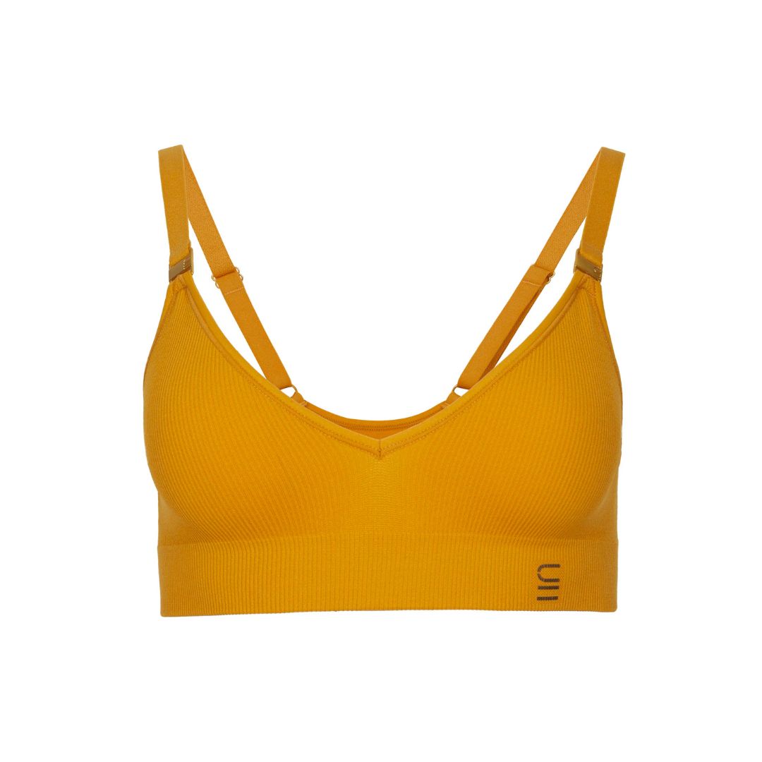 Teatime Fantasy Yellow Rainbow Sports Bra