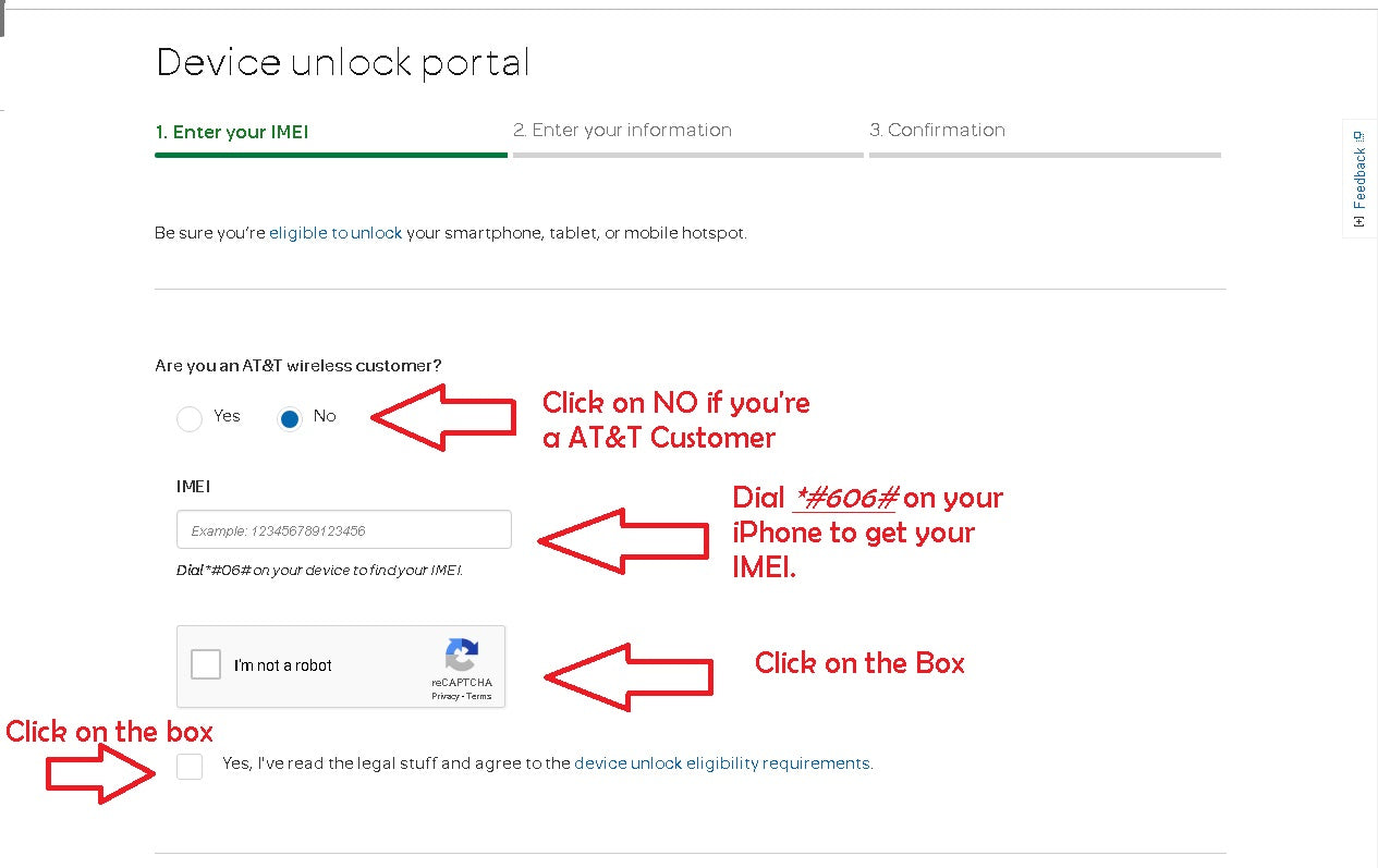 AT&T SUBMIT IMEI UNLOCK