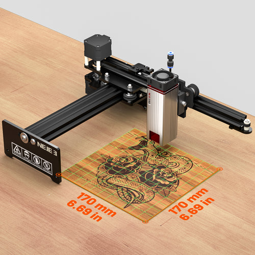NEJE 3 Mini Laser Engraver and Cutter, Desktop DIY CNC Laser Engraving –