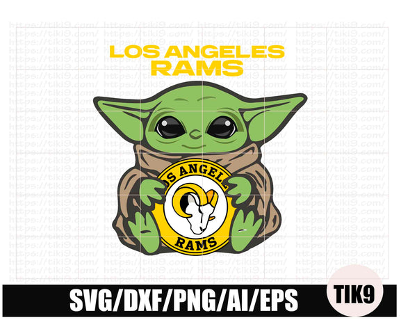 Download Baby Yoda Svg Yoda Svg Los Angeles Rams Cricut Png Dxf Jpeg Svg Tiki9