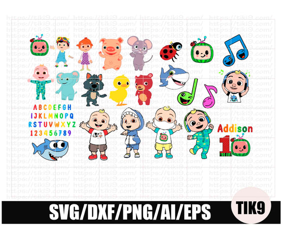 Download Svg Cocomelon Characters Png