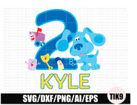 Download Personalized Blue Clues birthday svg, party theme svg,png ...