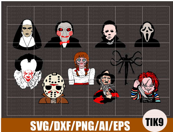 Download Bundle Horror Movie Svg Halloween Svg Horror Svg Friday 13th Files For Tiki9