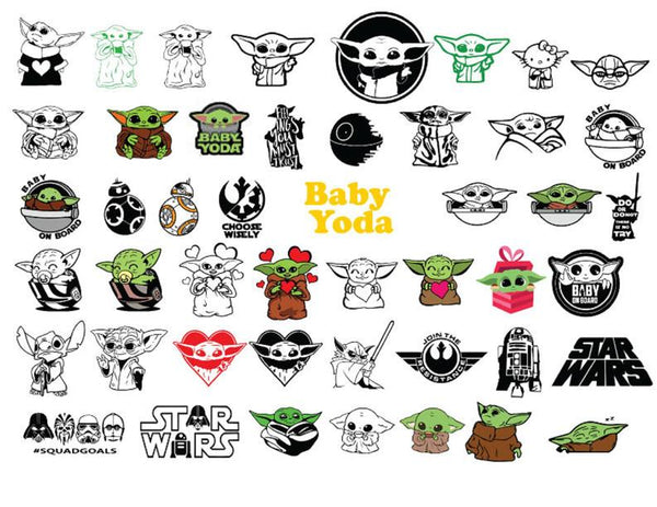 Download Baby Yoda Png Svg 82 Image Bundle Star Wars Art Collection Cricut Digi Tiki9