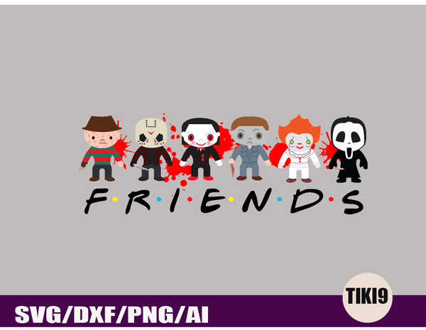 Free Free 245 Friends Horror Shirt Svg SVG PNG EPS DXF File