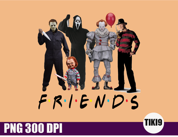Download Friends Horror Png Digital Download Friends Digital Download For Sub Tiki9
