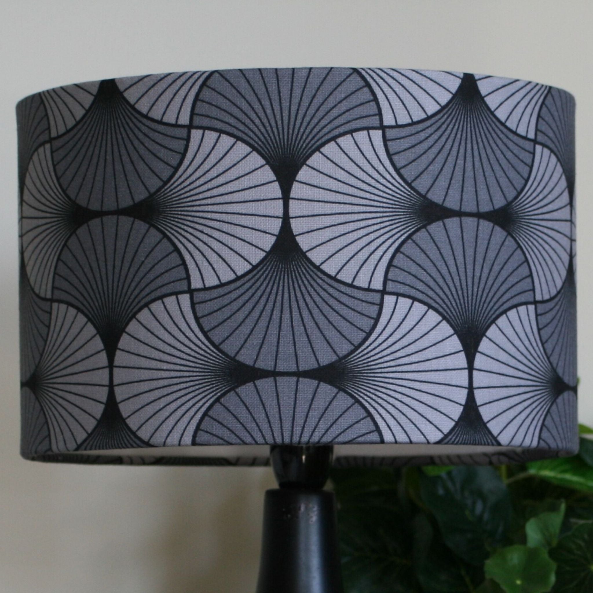 grey geo lampshade